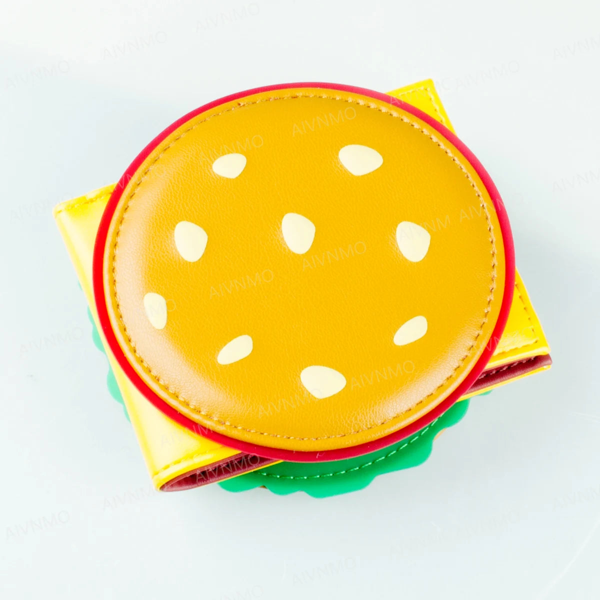 High-Quality 3D Burger Foldable Wallet Fashion Individual Card Holder ID Seat Stylish Compact Money Clip